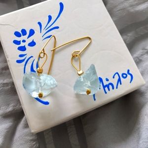 Aguamarina earrings